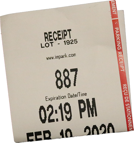 parking reciept